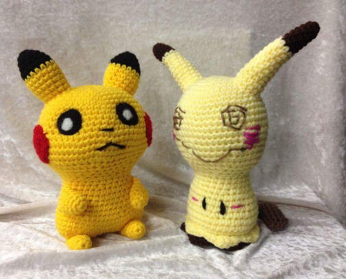 Pikachu and Mimikyu
